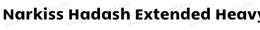 Narkiss Hadash Extended Heavy字体转换